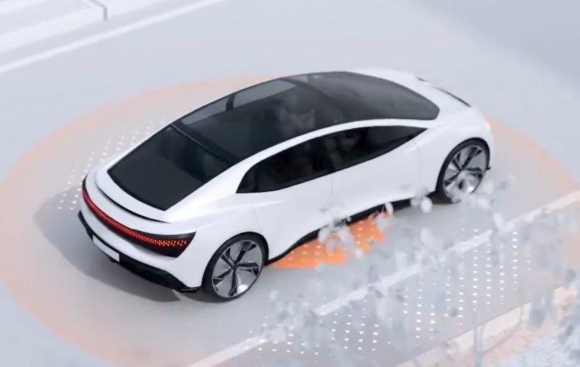 三维动画演示汽车智能驾驶自动驾驶功能-工业机械产品3D动画设计制作